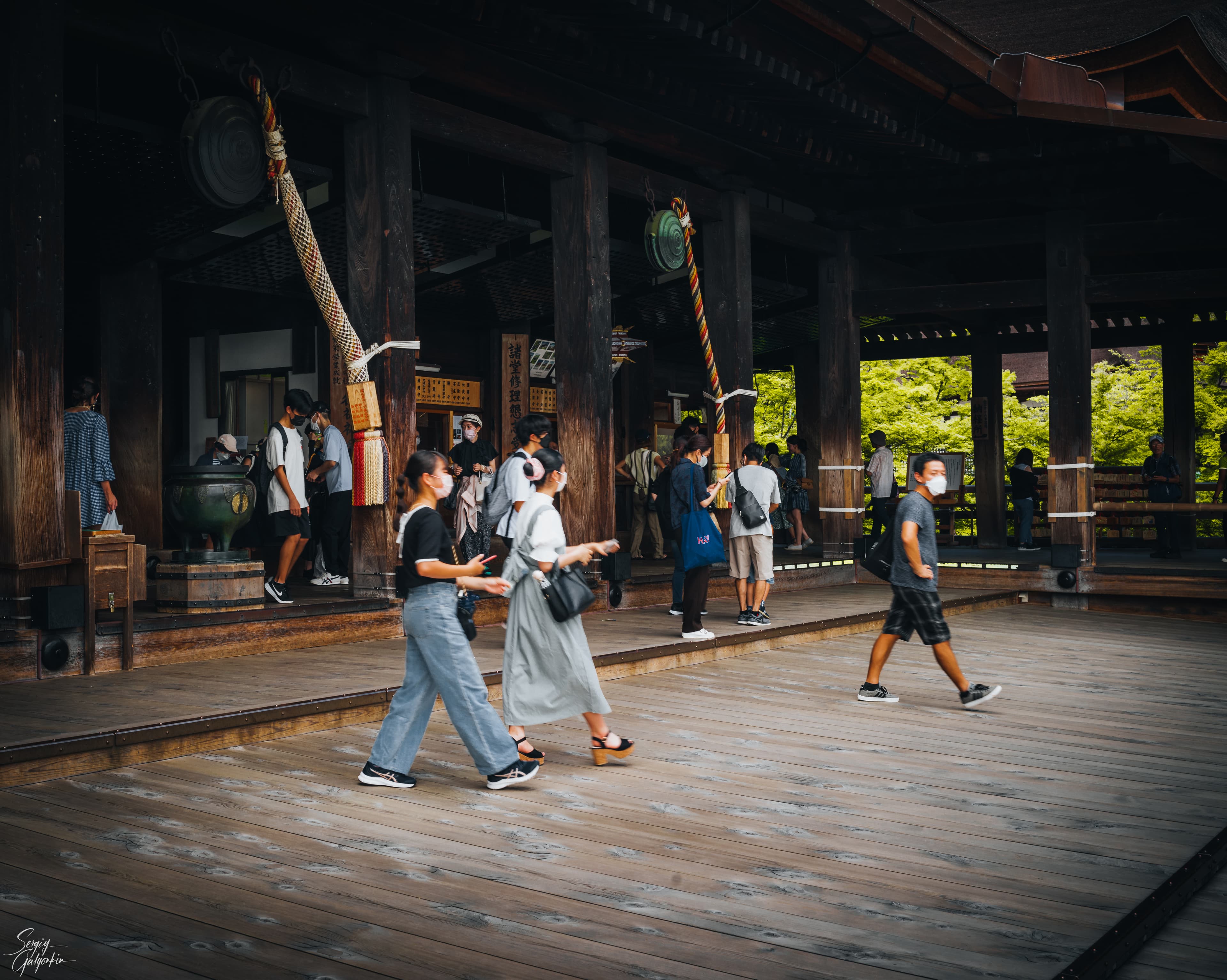 Main Hall, Kiyomizu-dera, Kyoto, Japan.