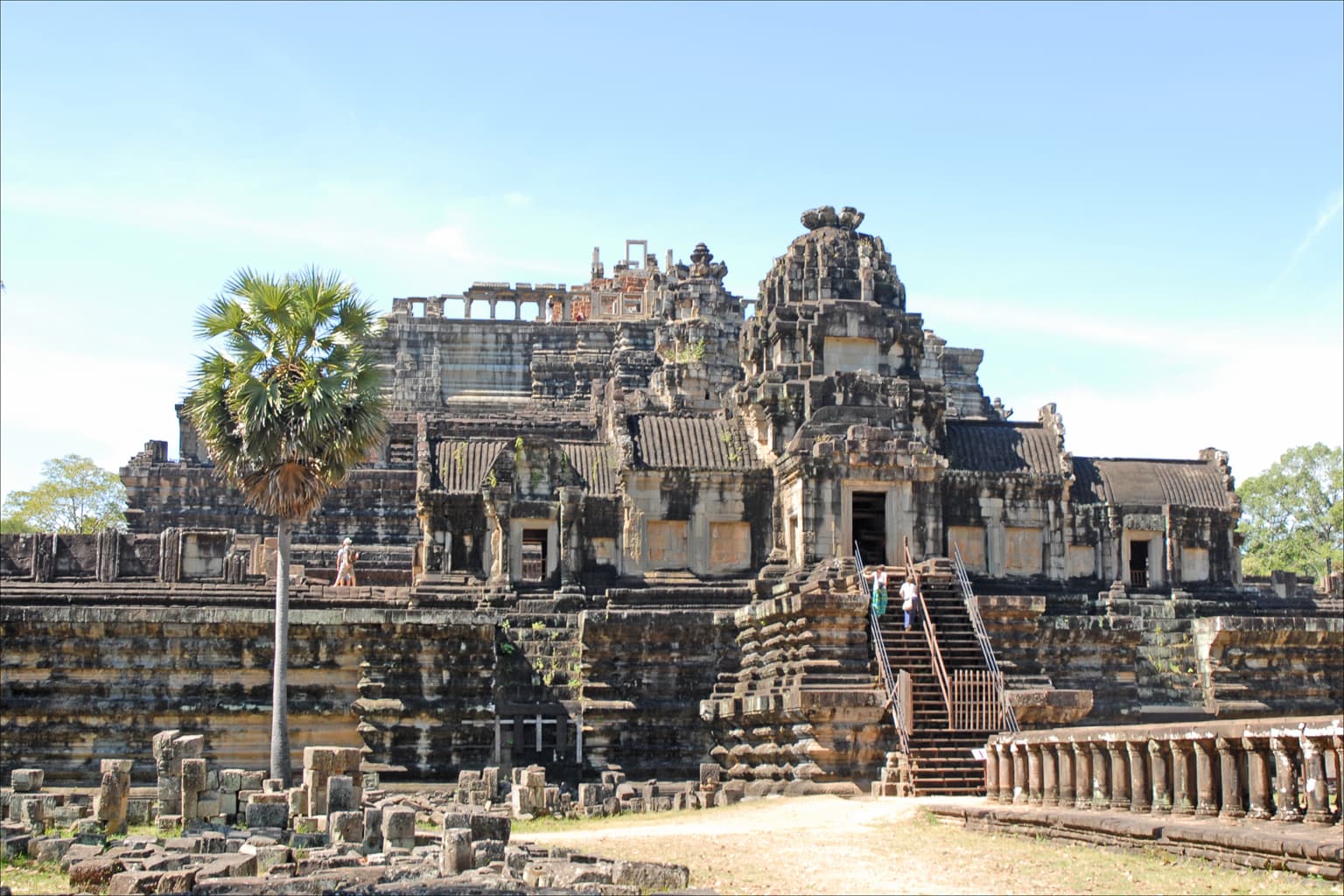 Eastern facade of Baphuon at Angkor in Cambodia.