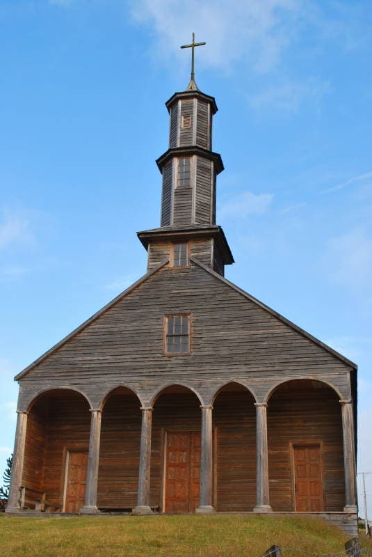 Church of Vilupulli, Vilupulli, Chiloe Archipelago, Chile.
