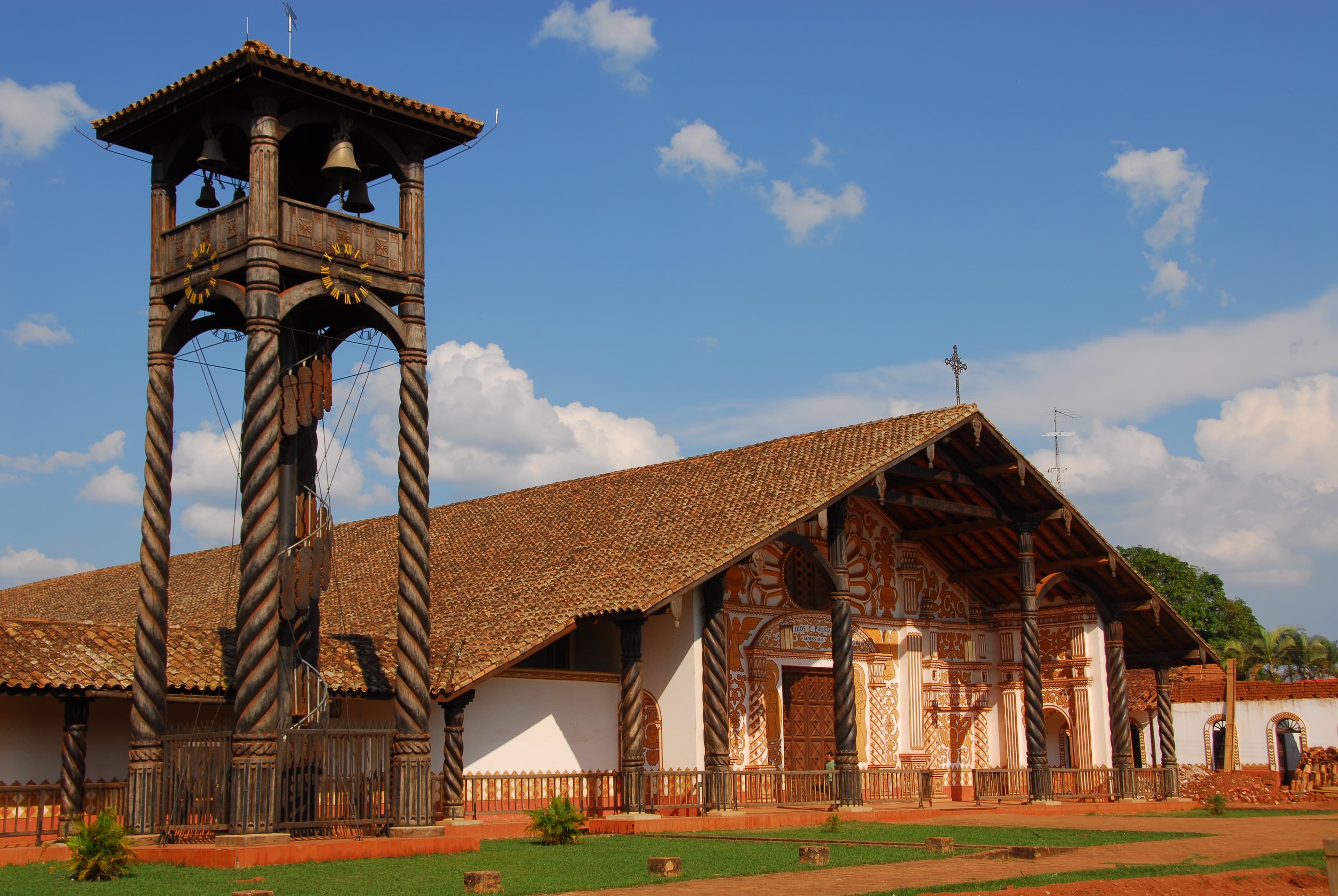 Mission church at Concepcion in Bolivia.