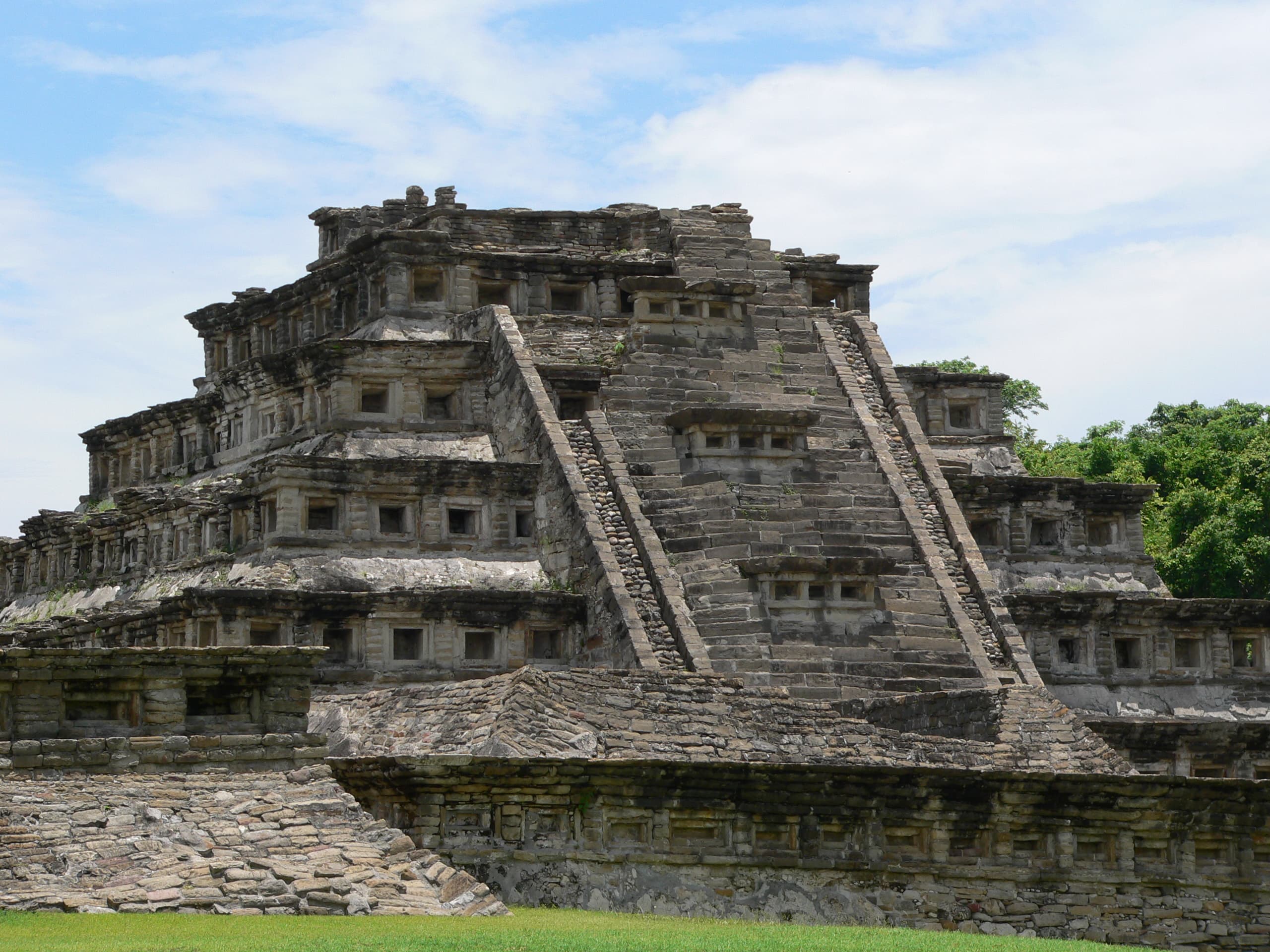 Pyramid of the Niches at El Tajin in Veracruz, Mexico.