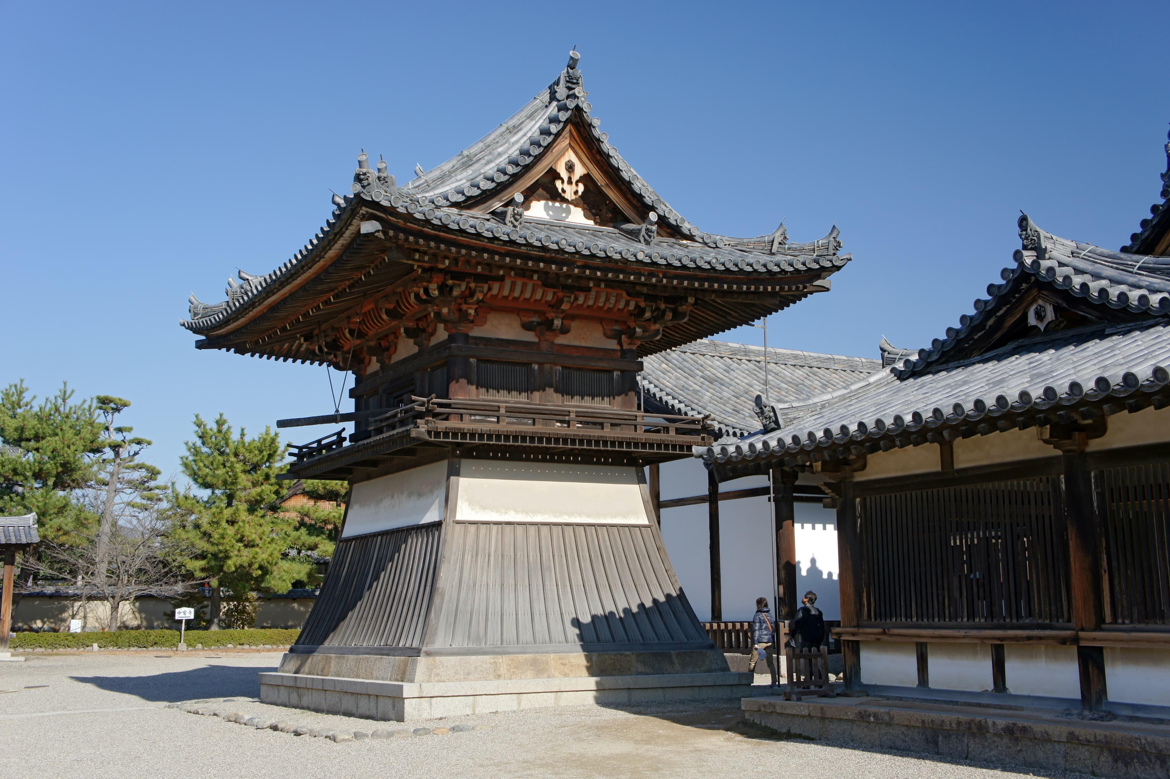 Belfry of the East Precinct at Horyu-ji in Nara, Japan.