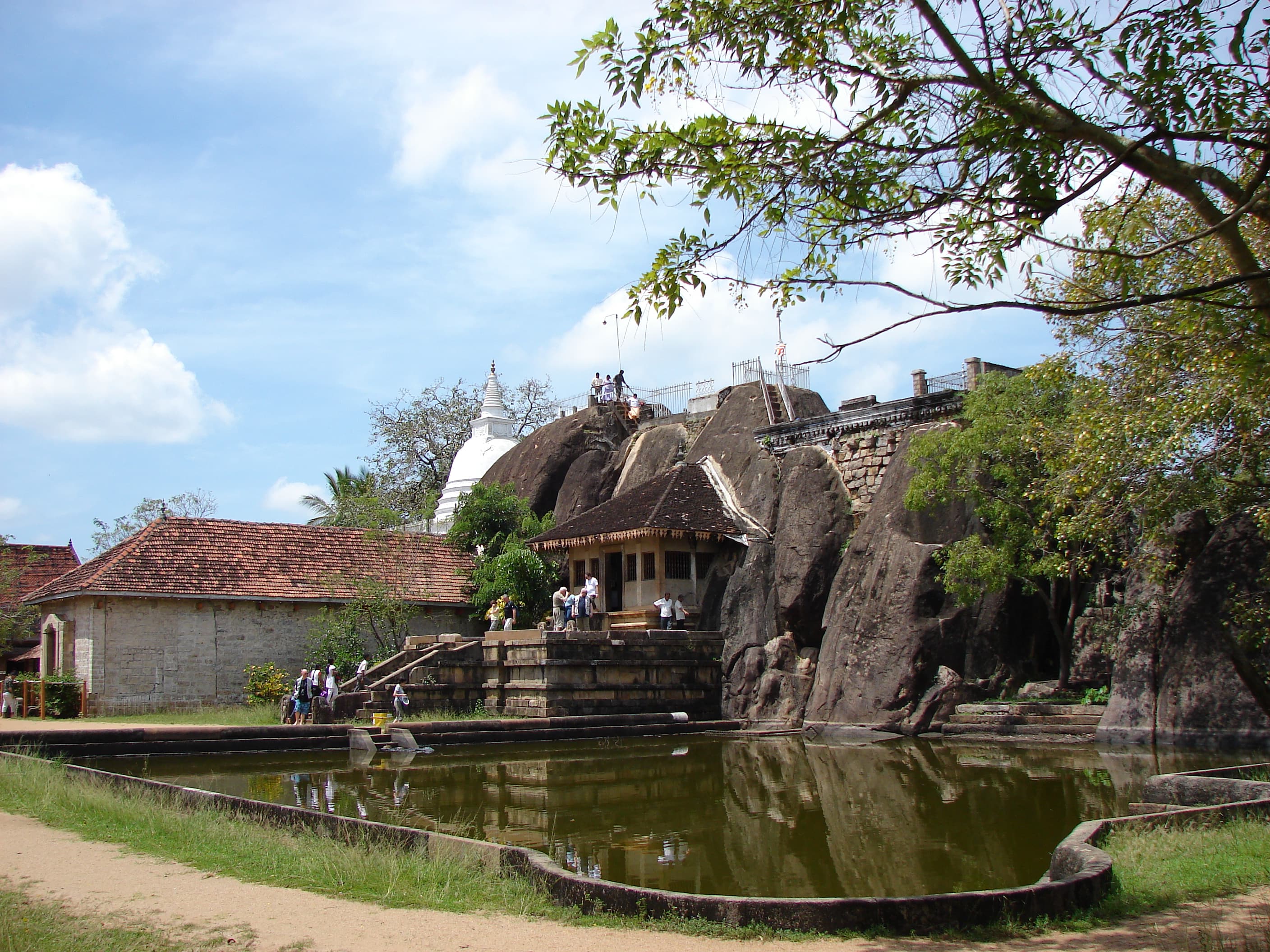Isurumuniya rock temple at Anuradhapura in Sri Lanka.
