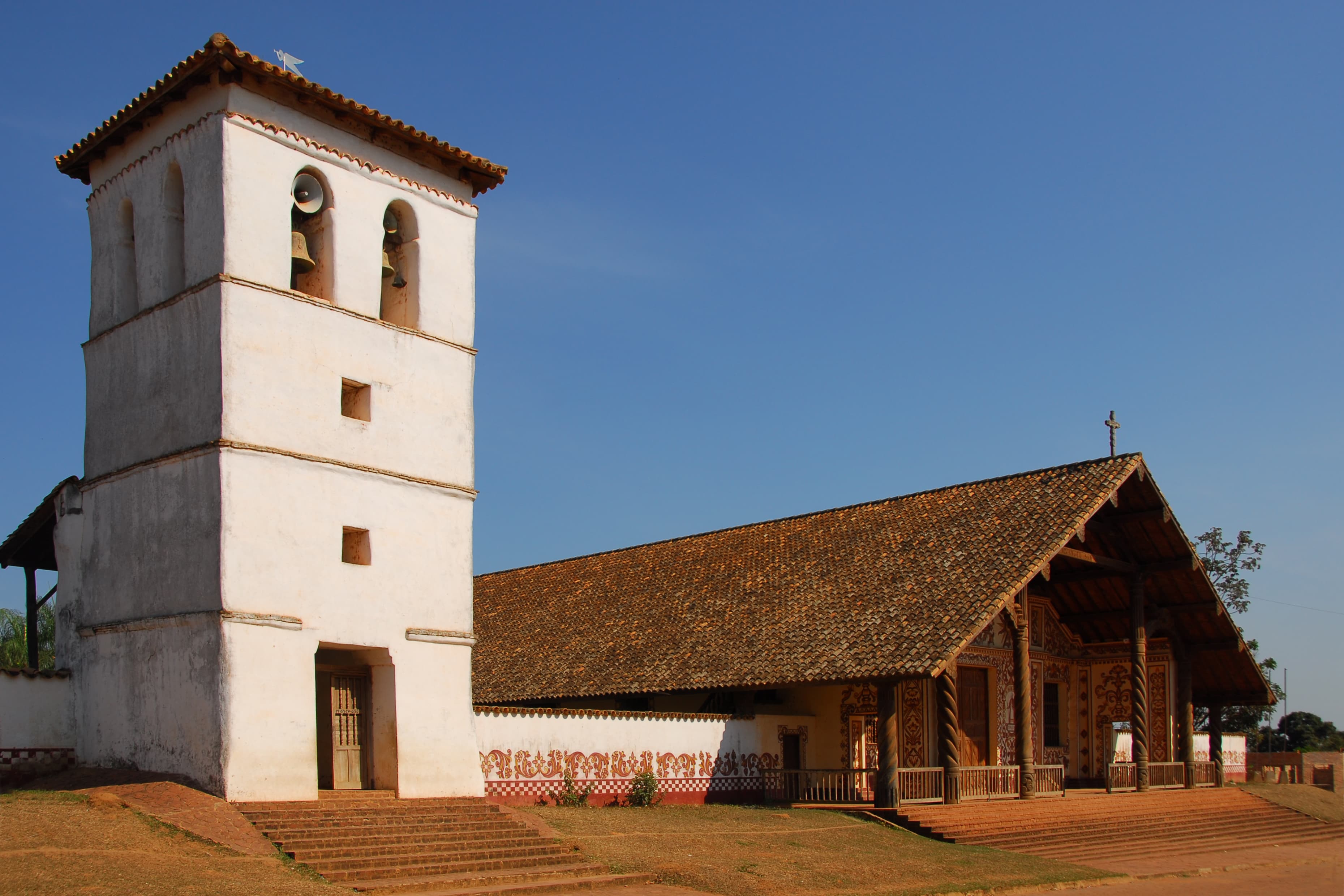 Church of the Mission of San Miguel de Velasco in Bolivia.