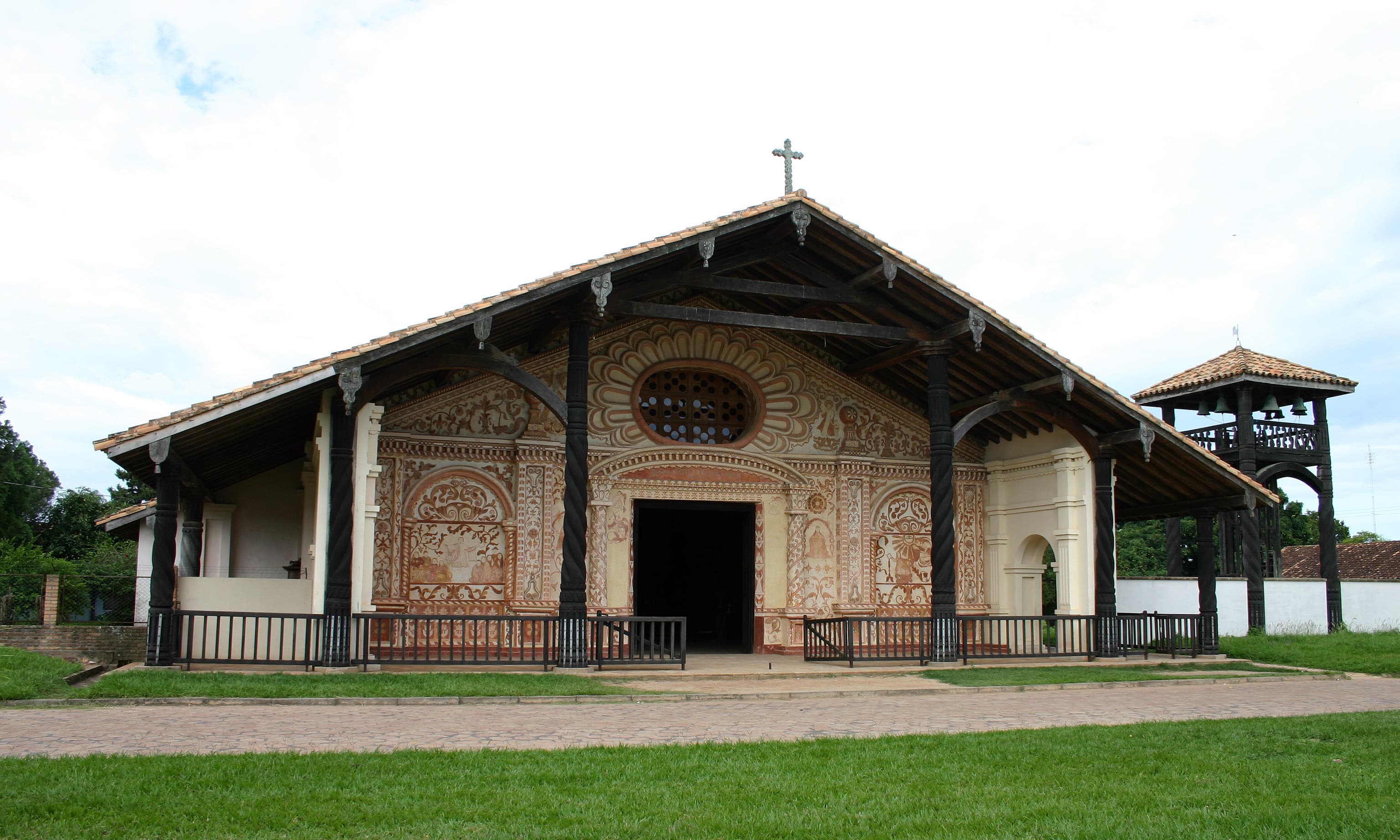 Church of the Mission of San Rafael de Velasco in Bolivia.