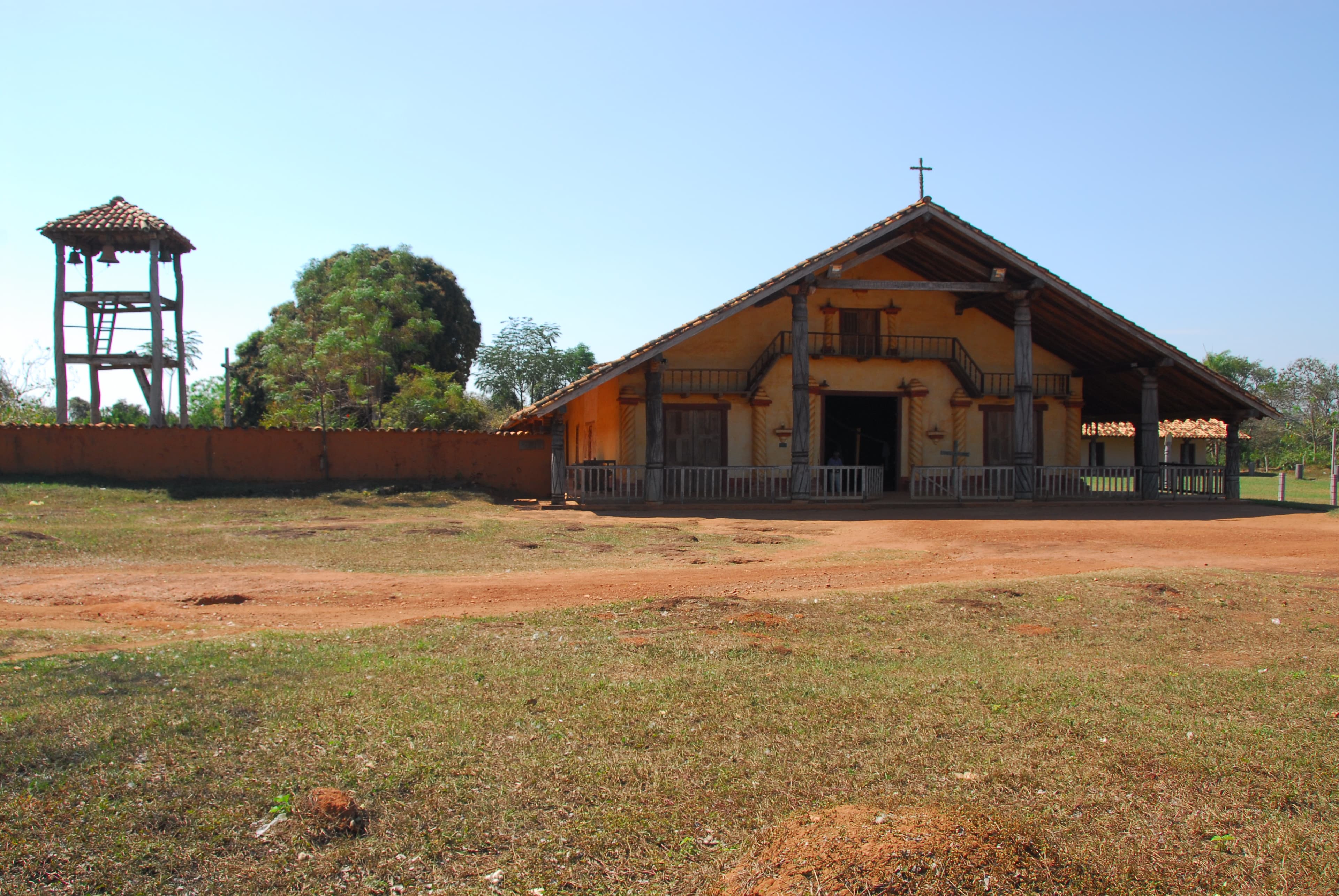Church of the Mission of Santa Ana de Velasco in Bolivia.