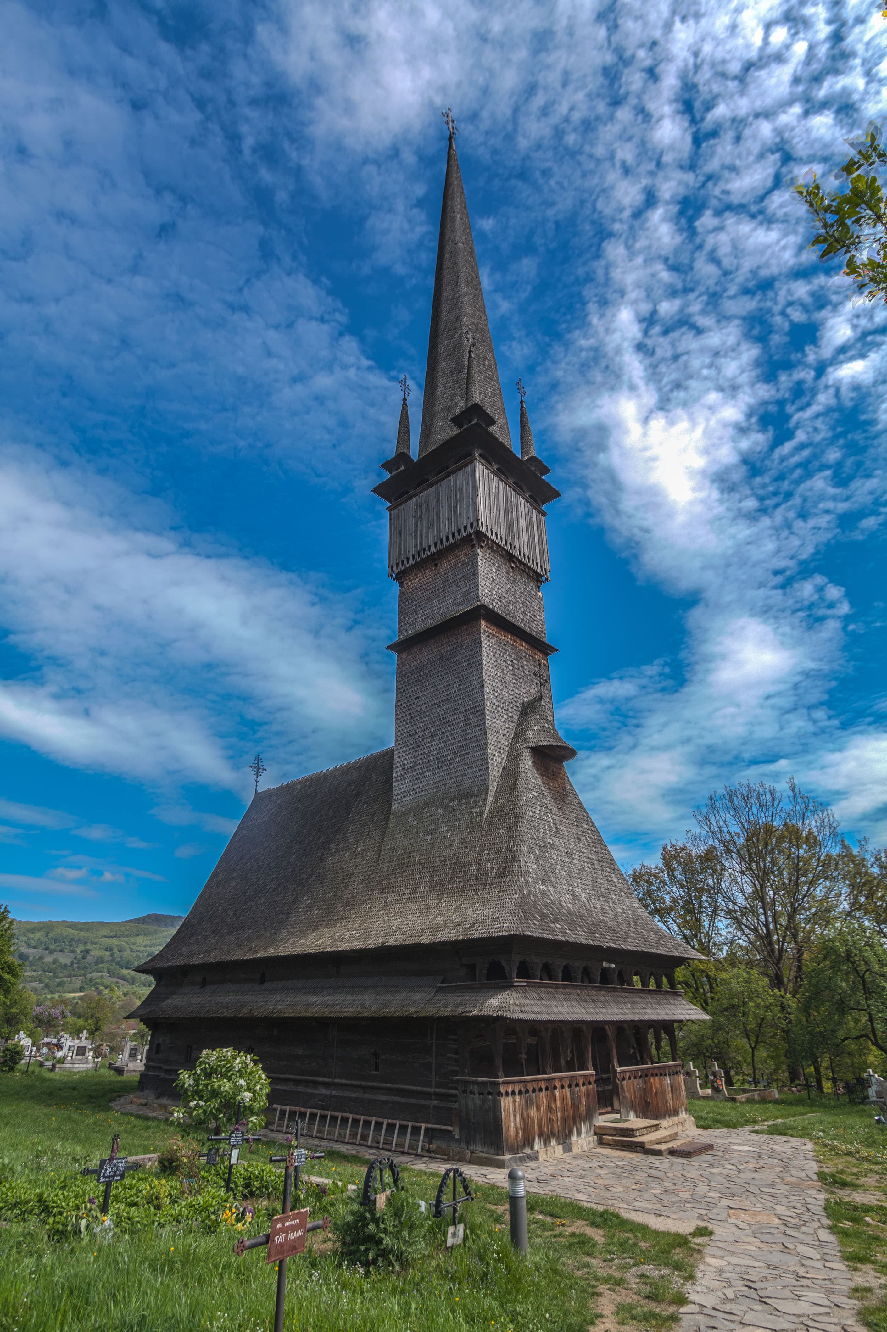 Church of the Archangels Michael and Gabriel, Șurdești, Șurdești, Maramureș County, Romania.