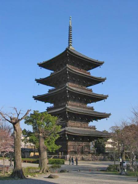 Five-storied Pagoda, To-ji, Kyoto, Japan.