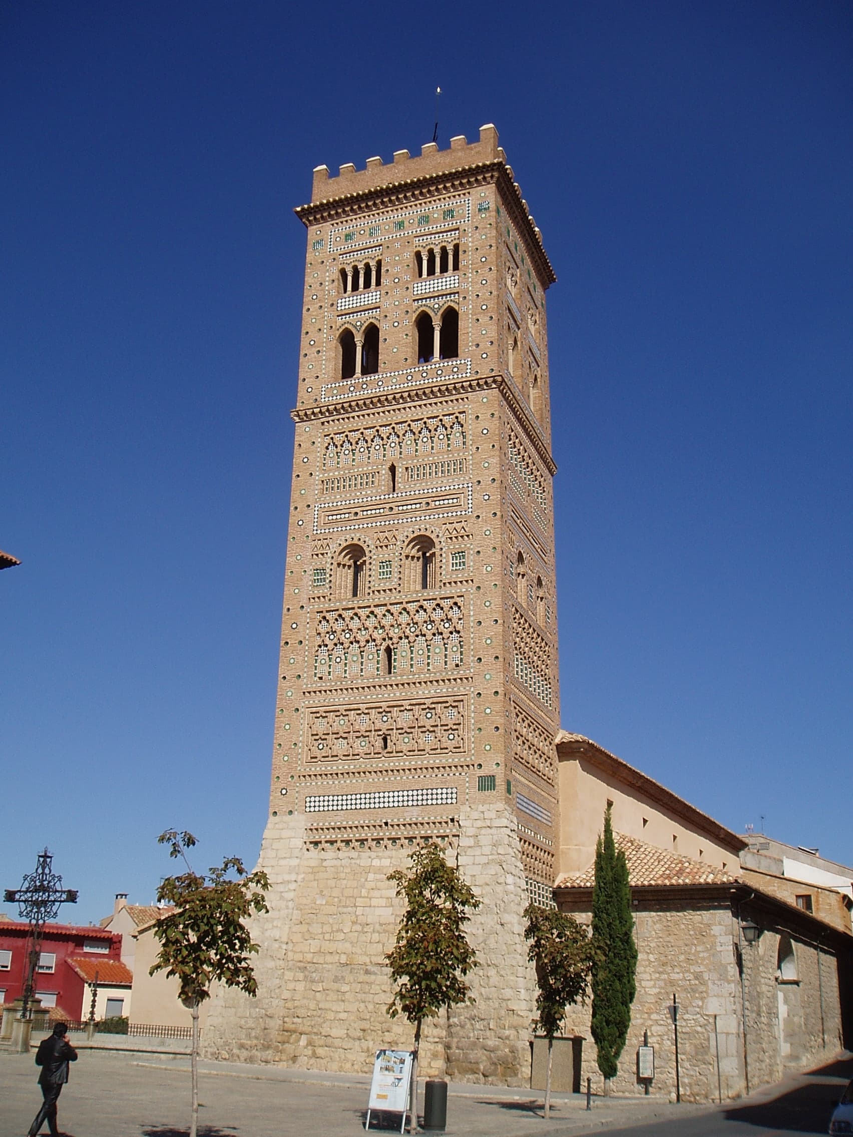 Mudéjar Tower of San Martín in Teruel, Spain.
