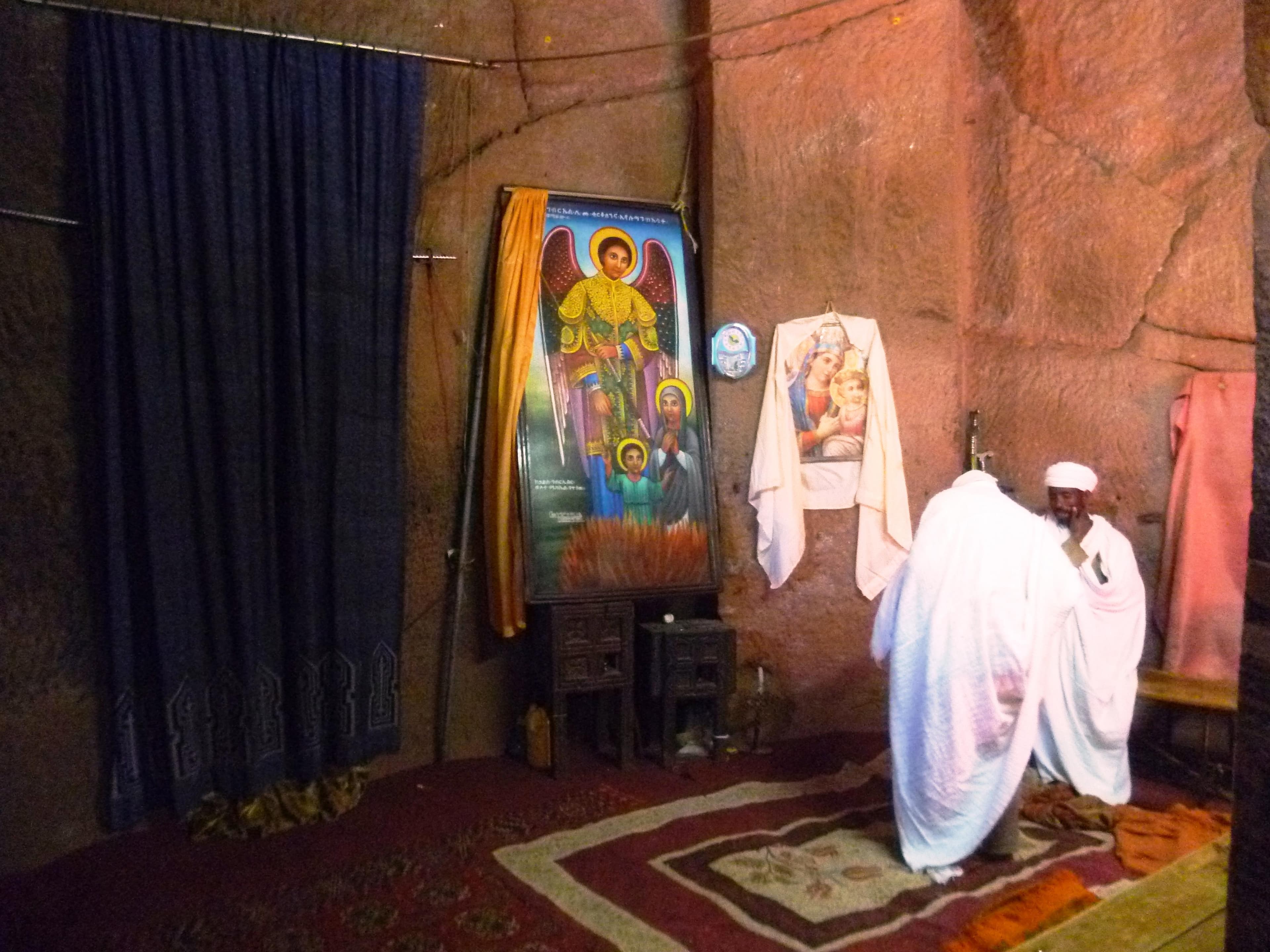 Rock-hewn church of Biete Gabriel-Rufael in Lalibela, Ethiopia.