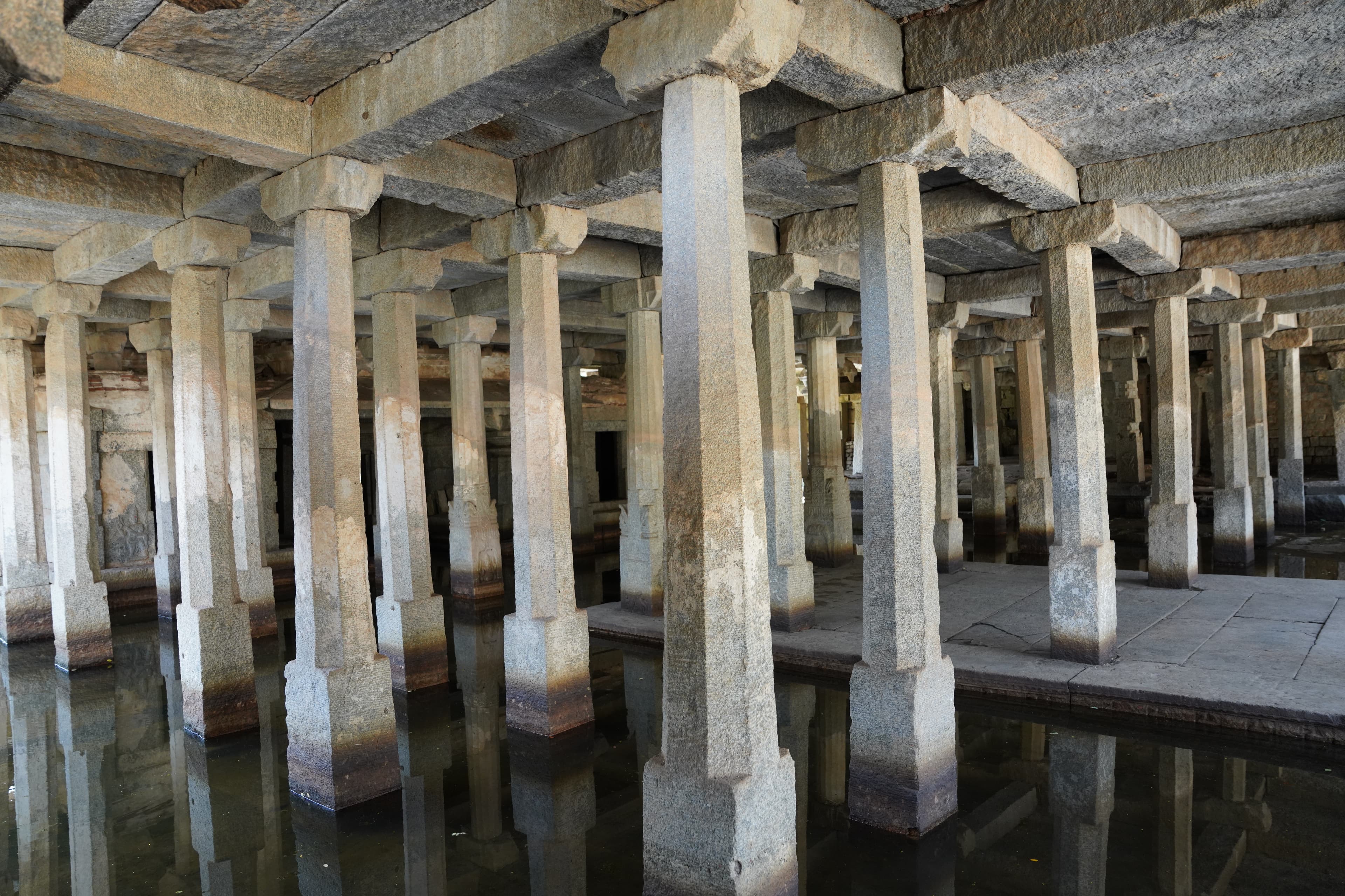 Temple building at Prasanna Virupaksha Temple in Hampi, Karnataka, India.
